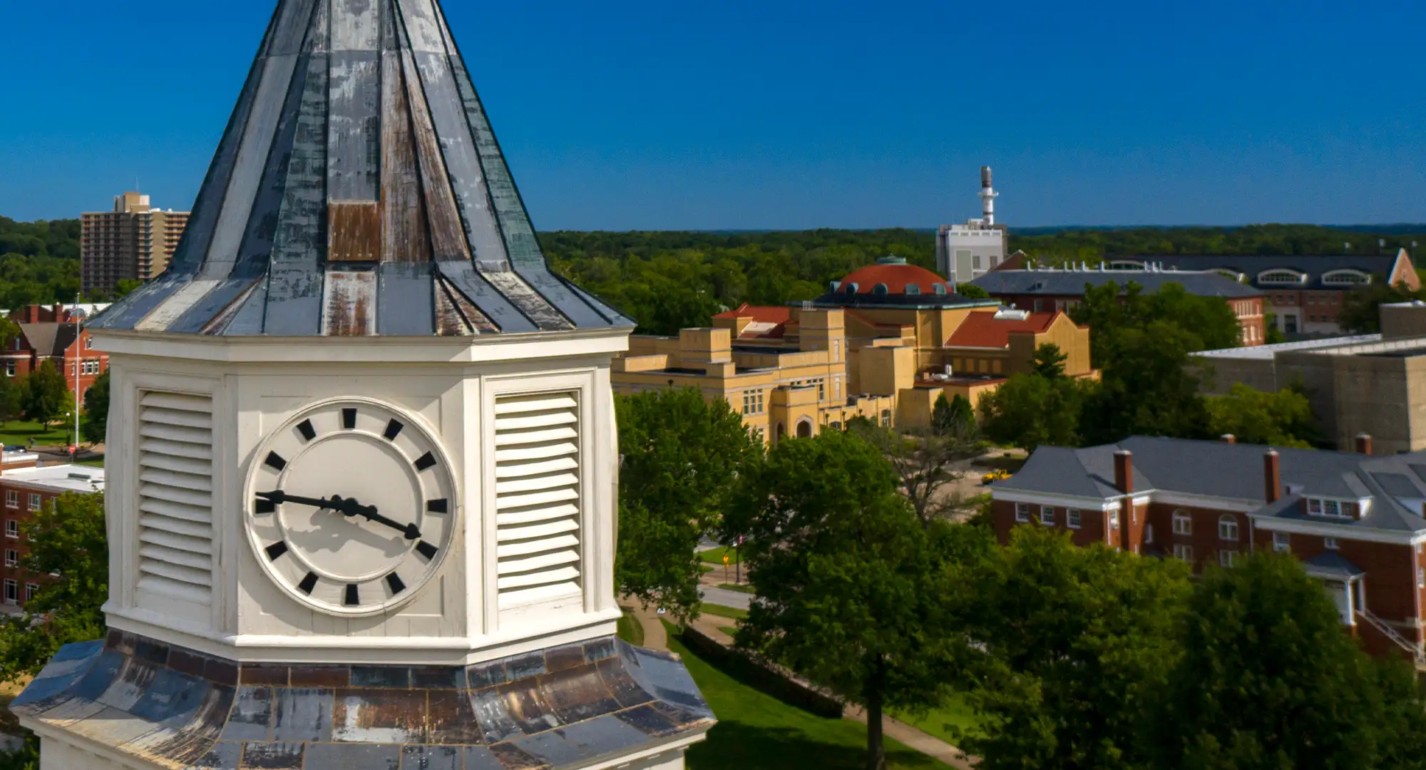SIU Campus Aerial Shot Pulliam and Woody Hall