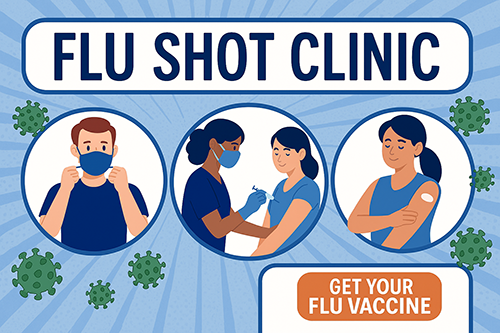 Flue Shot Clinic, Get your flue caccine